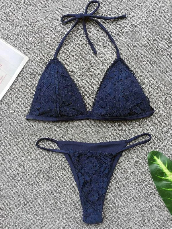 Sexy Lace Up Bikini Set