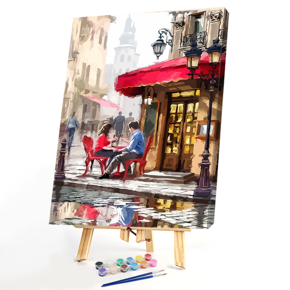 

40*50CM Paint By Numbers-treet Men Women, 501 Original