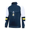 2023/2024 Real Madrid Half-Pull Training Suit Blue-White Football Shirt 1:1 Thai Quality