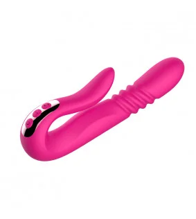 Deluxe Intelligent Telescopic Rotating Thrusting Dual Stimulating Vibrator