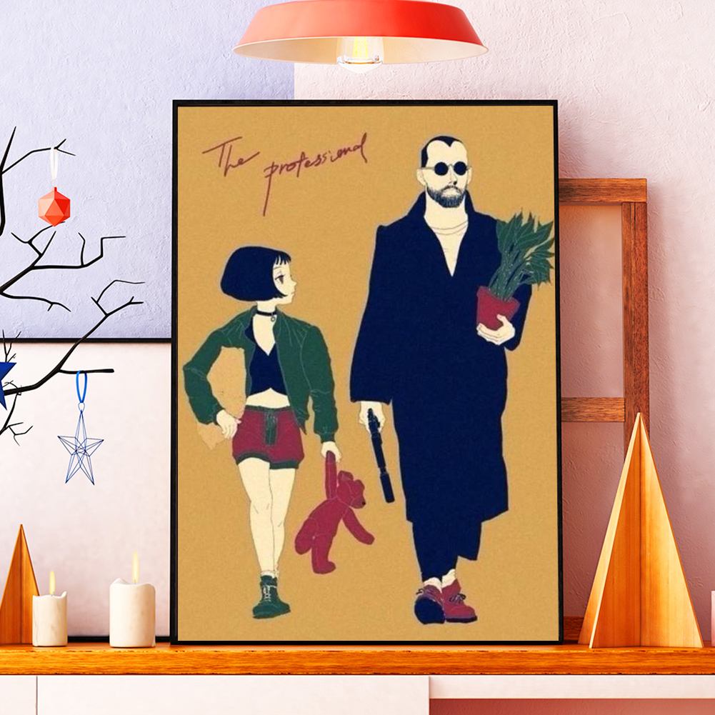 Full Painting Diamond Warm Killer Art Drill 5D Kit Round DIY Picture Craft