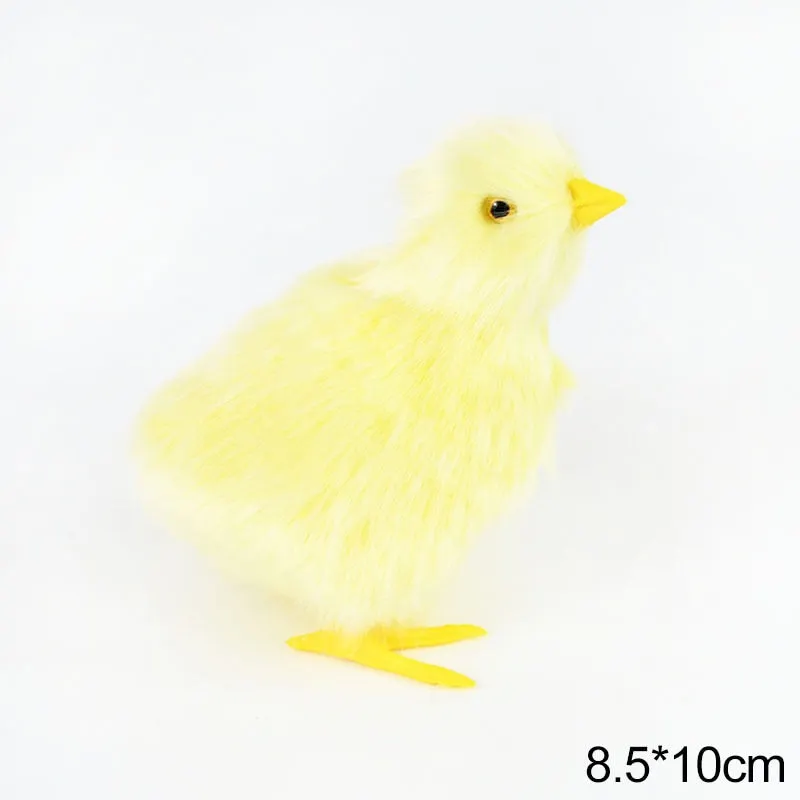 Realistic Cute Easter Chick Toy Simulation Plush Chick Happy Easter Party DIY Decoration Home Garden Ornament Easter Kids Gift