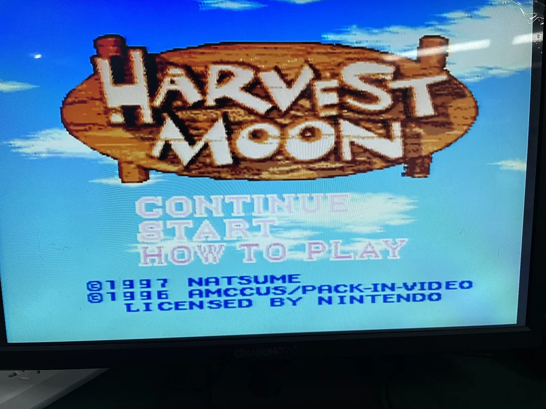 Harvest Moon SNES For Super Nintendo Entertainment System - 16 Bit US Version Game Cartridge