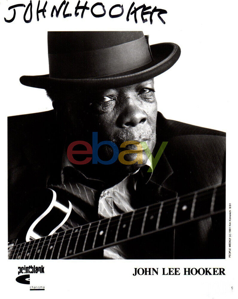 JOHN LEE HOOKER Signed 8x10 Autographed Photo Poster painting reprint