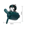 Cartoon Car Fragrance with 2 Fragrances Vent Perfume Gift for Friends (Black)