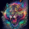 Diamond Painting-DIY Full Round Drill Tiger
