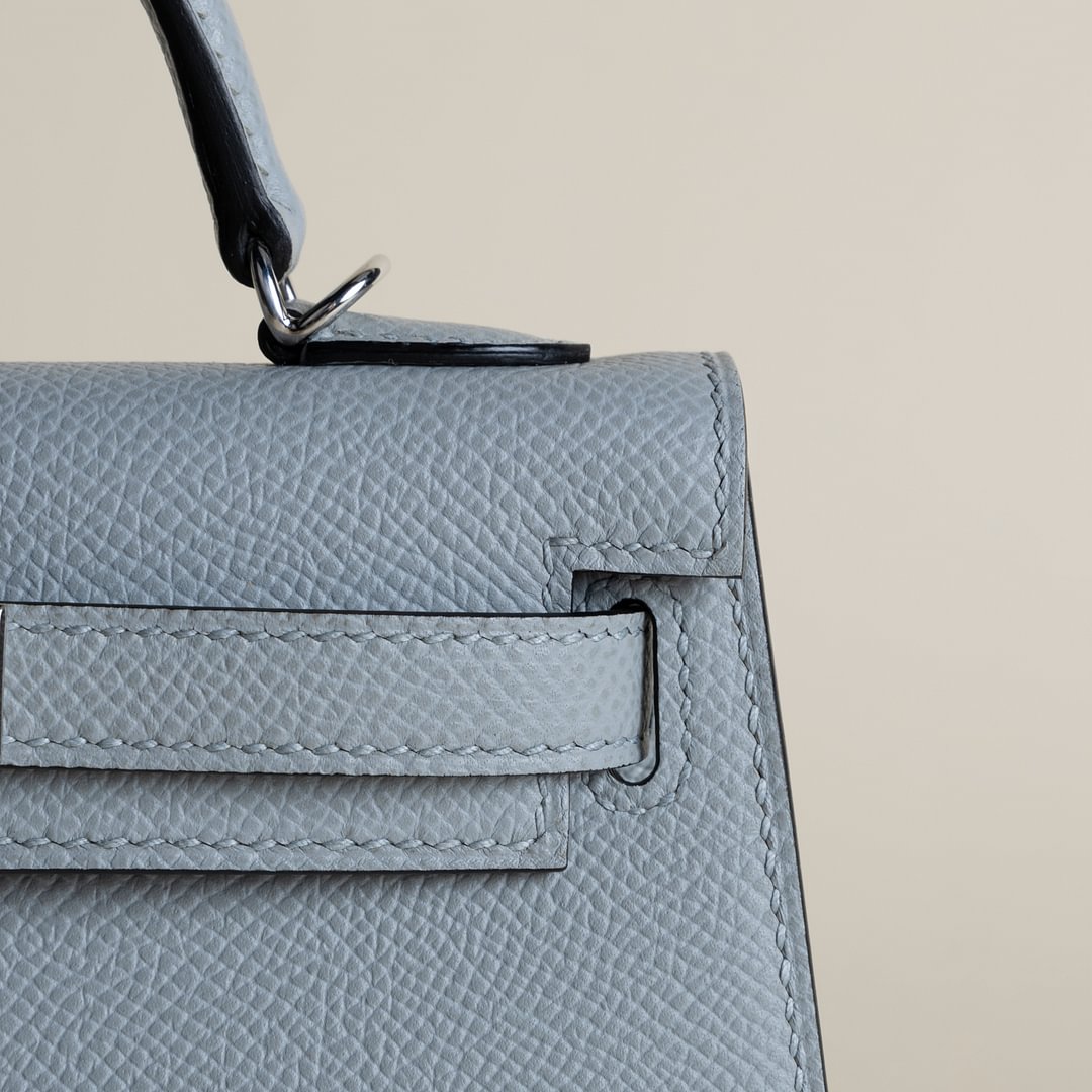 Mini Kelly II Epsom 8U Blue Glacier PHW