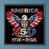 Diamond Painting -DIY Round Drill American Flying Birds(40x40cm-Box)