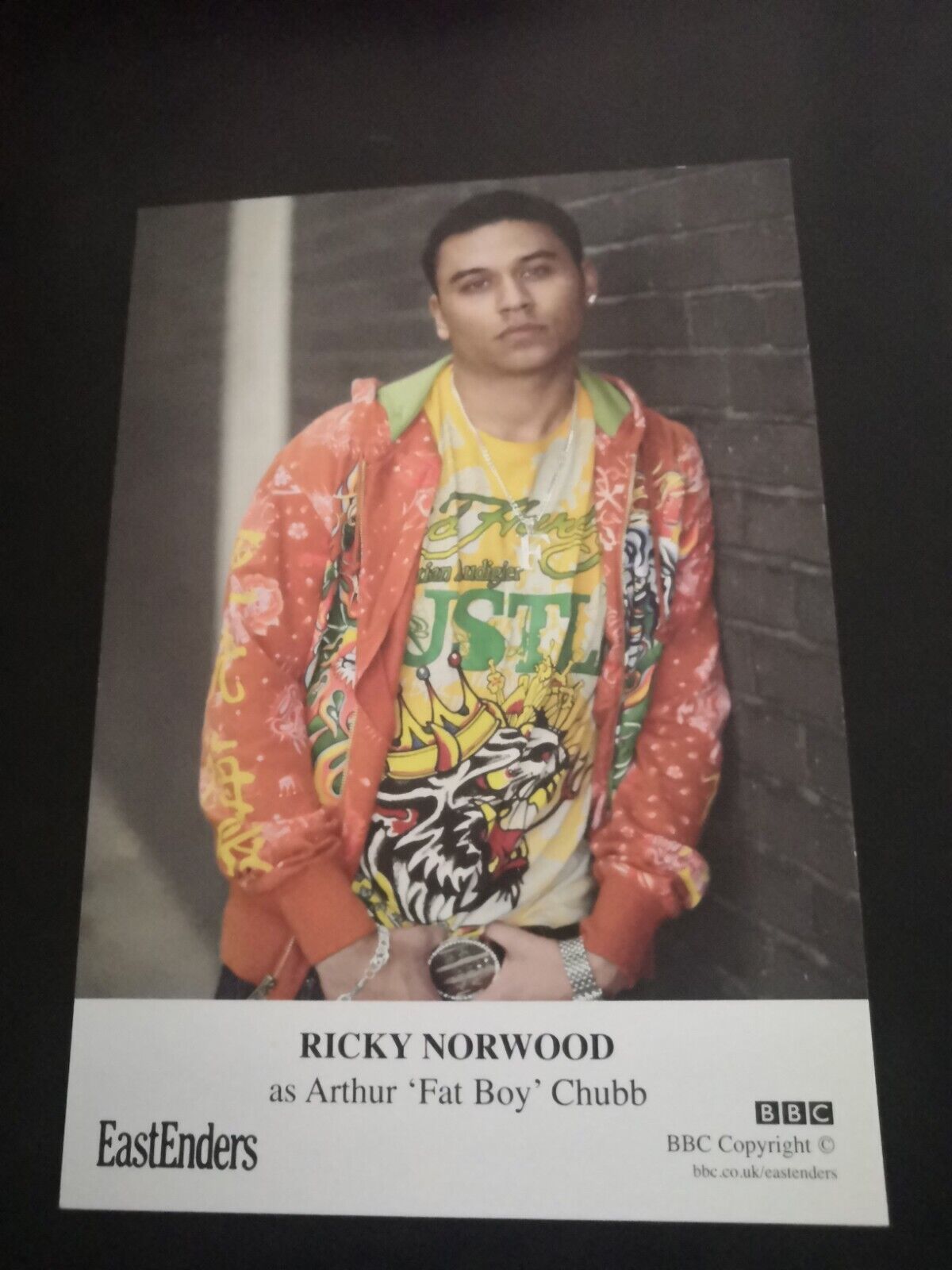 EASTENDERS UNSIGNED CAST CARD OF RICKY NORWOOD