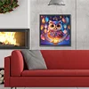5D diy volle runde bohrer diamant malerei eulen traum netz kit wohnkultur 30x30cm