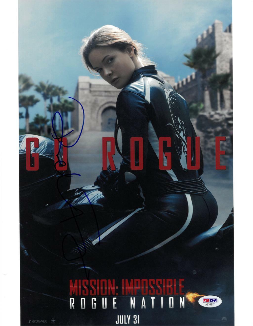 Rebecca Ferguson Signed Mission Impossible Auto 11x14 Photo Poster painting PSA/DNA #AE34917