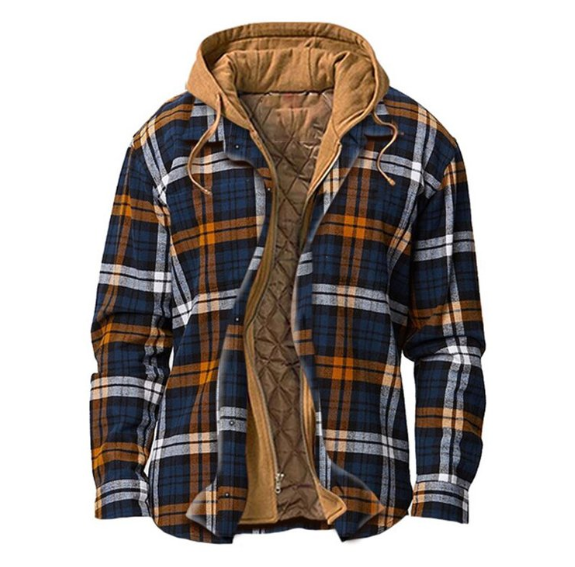 Christmas 2022Mens Winter Plaid Thick Casual Jacket