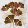 (Counted/Stamped)(Big Size) 11CT Ginkgo Leaf- Cross Stitch 60x60cm/23.62*23.62in