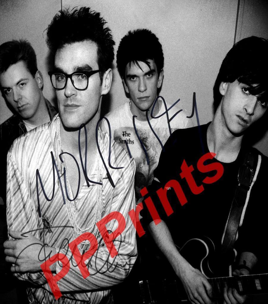 THE SMITHS X2 Morrissey Johnny Marr SIGNED AUTOGRAPHED 10X8 REPRO Photo Poster painting PRINT