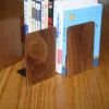 Black walnut solid wood bookends office study desktop organizing bookends