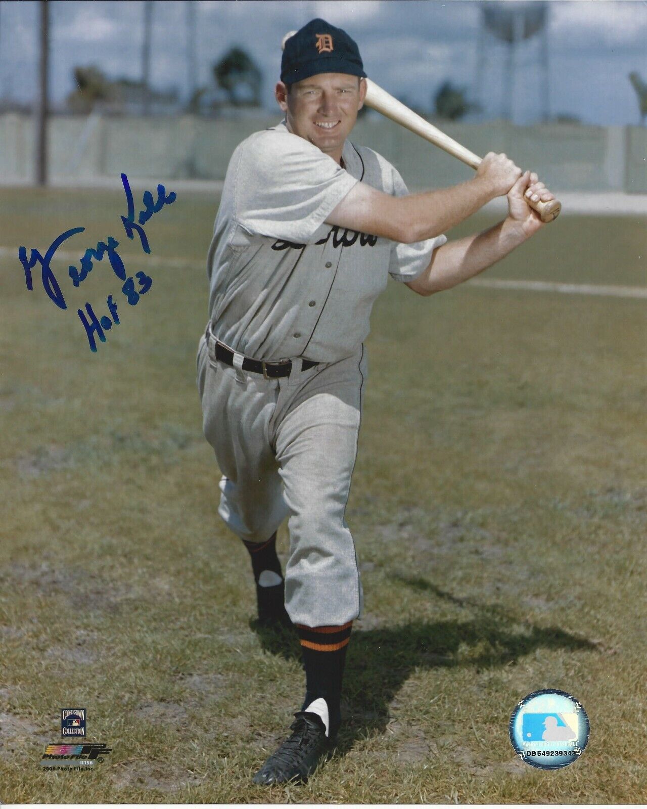 George Kell Autographed 8x10 Detroit Tigers#1