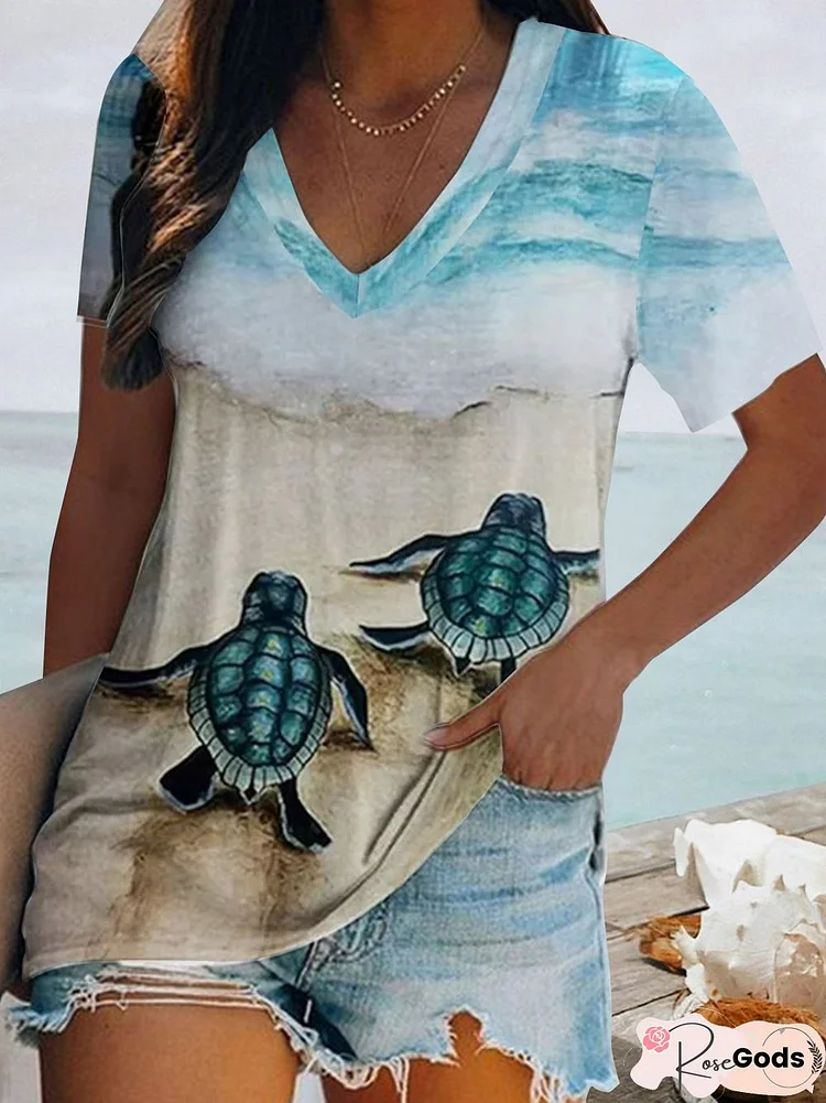 Daily Sea Turtle Holiday Beach Shirt Plus Size