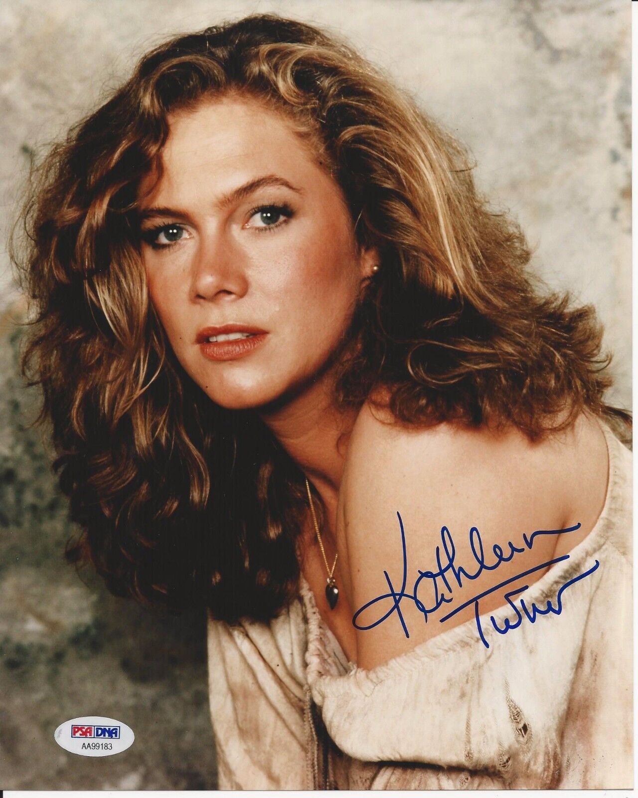 KATHLEEN TURNER Signed 8 x10 Photo Poster painting with PSA/DNA COA