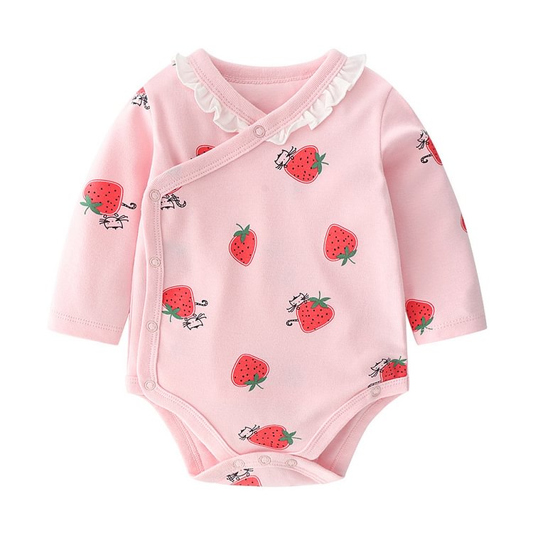 Baby Cat Strawberry Bodysuit