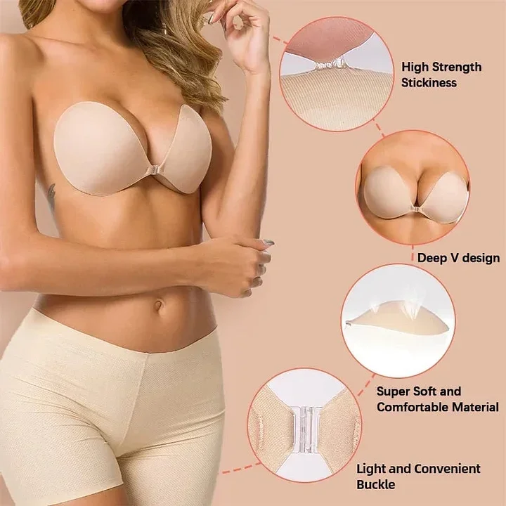 Magic Stick-On Invisible Bra Vest  | Seamless Strapless Bra for Women