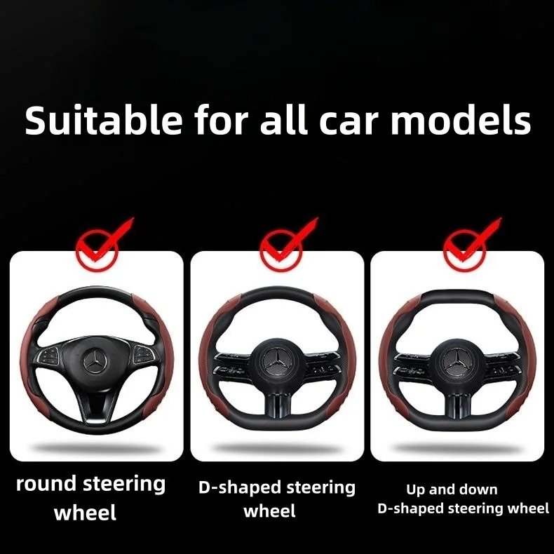 🔥Hot Selling🔥Exclusive Logo🔥High-end Nappa leather illuminated steering wheel cover