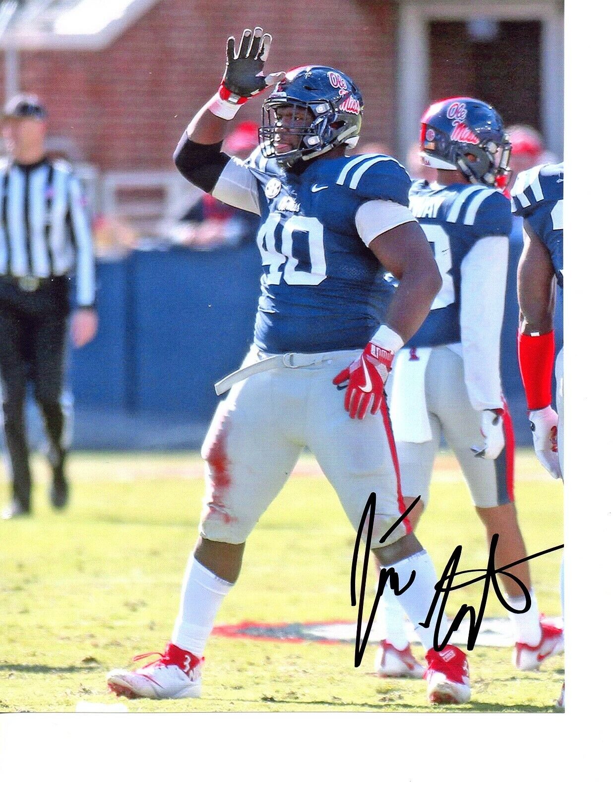 Josiah Coatney Ole Miss Rebels signed autograph 8x10 football Photo Poster painting Mississippi!