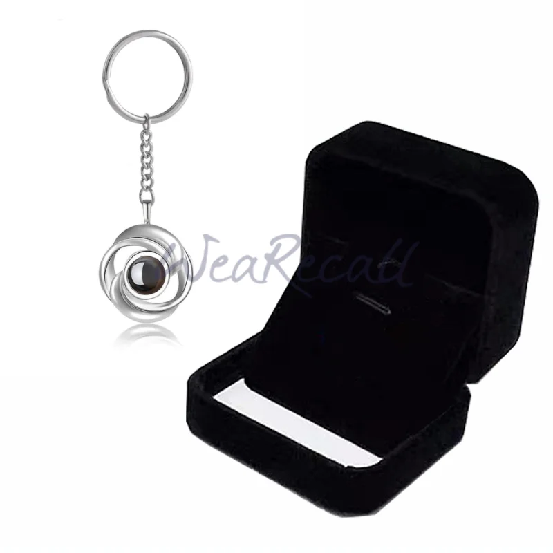 Projector Picture Custom Personalized Photo Round Keychain 925 Silver wetirmss