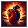 【Limited Stock Sale】Two Lions-18CT Stamped Cross Stitch 50*50cm/19.69*19.69in tapestrymarket