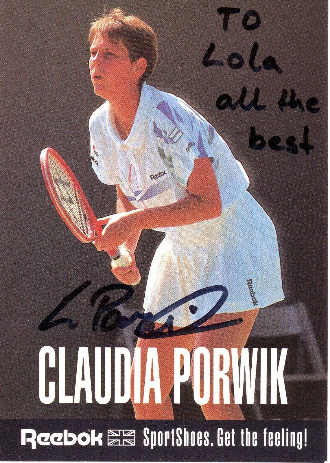 Claudia Porwik (10,5x15 cm) Original Autographed Photo Poster painting