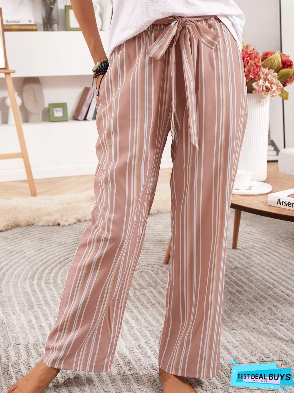 Cotton-Blend Pants