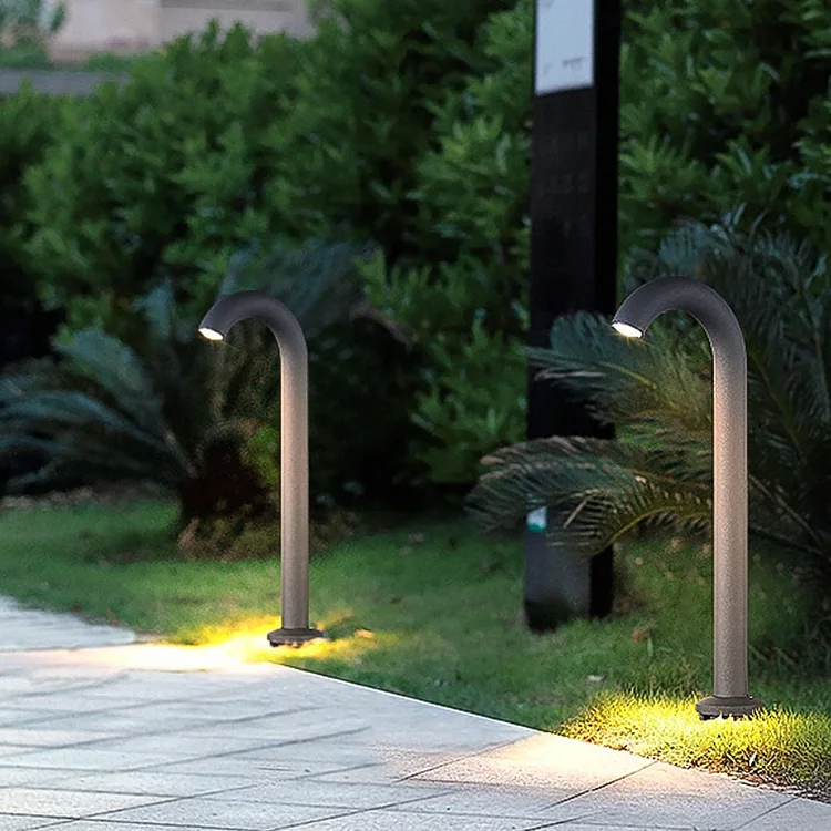 Unique Curved Design Waterproof Landscape Decorative Lighting for Villa Garden Park - Appledas