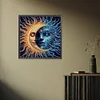 Sonnen- und Mondgesichter - speziell geformtes Diamantgemälde - 40*40cm