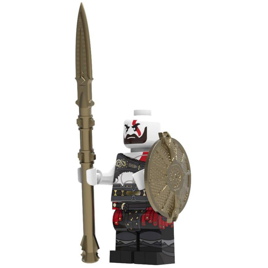 Kratos Movable Arm Custom God of War Video Game Minifigure Minifigure Bricks monstertoys