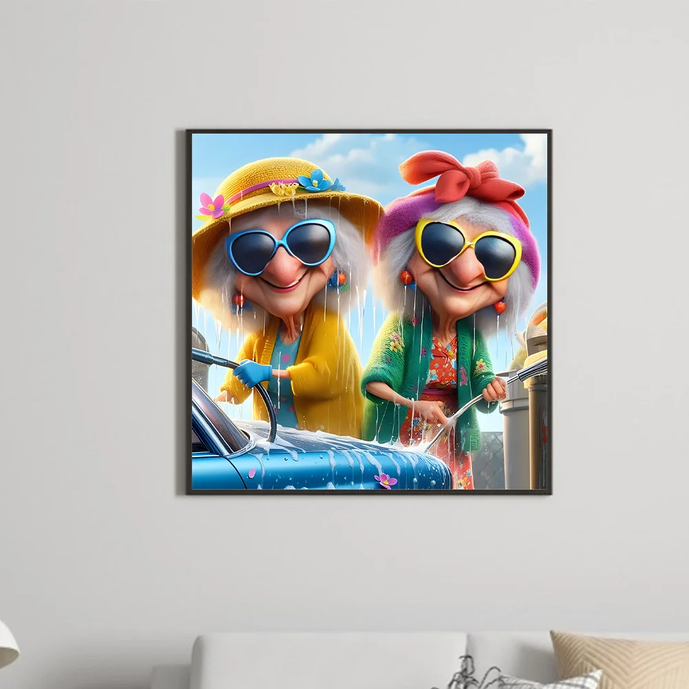 Diamond Painting - Full Round Drill - Grandma(Canvas|40*40cm)