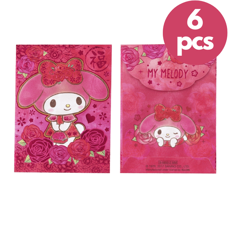 My Melody Chinese New Year Red Envelopes Pocket 6 pcs Bronzing Bliss A Cute Shop - Inspired by You For The Cute Soul 