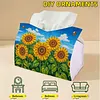 Diamond Painting Sunflower Tissue Box for Kitchen Restaurant Bar Office Party