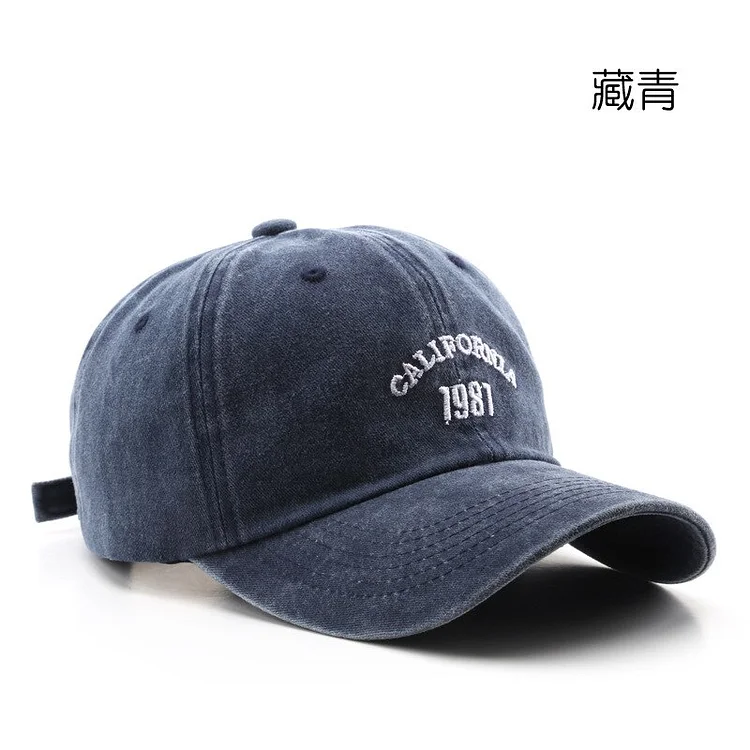 Baseball Cap for Women and Men Retro Washed Cotton 1987 Embroidered Hat Summer Sun Caps Snapback Hats Unisex
