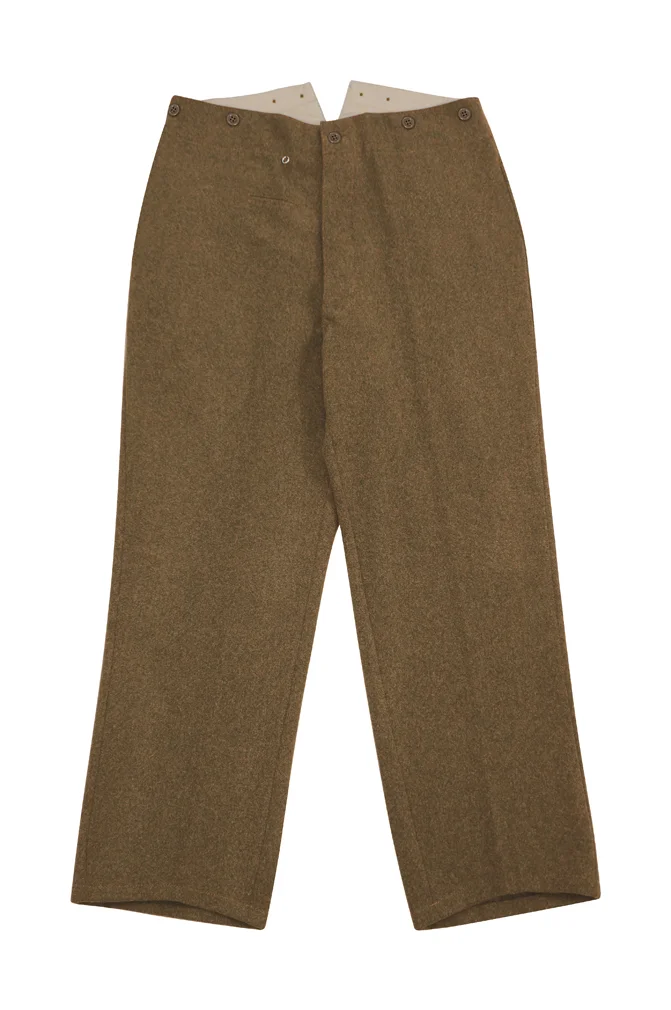   SA German Brown Wool Service Trousers German-Uniform