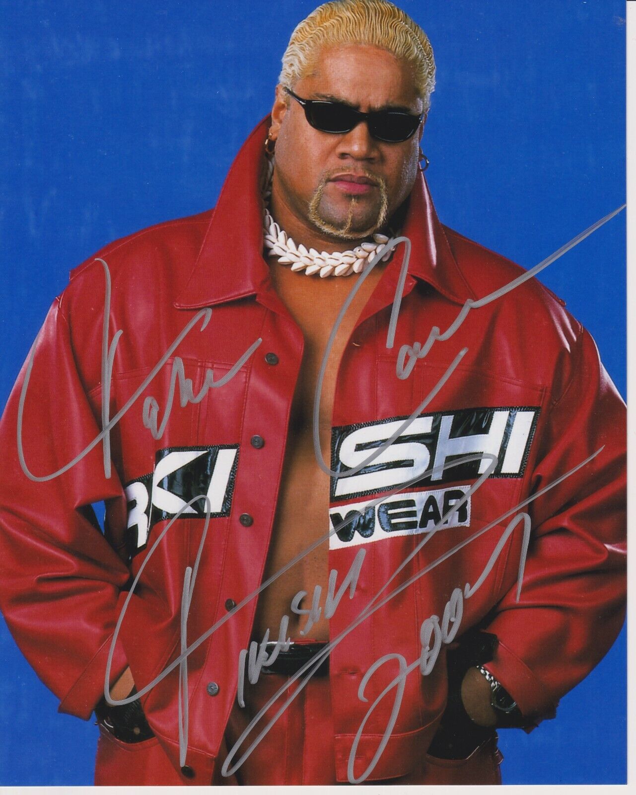 Rikishi Signed Auto Autographed 8x10 Photo Poster painting WWF WWE HOFer w/ COA