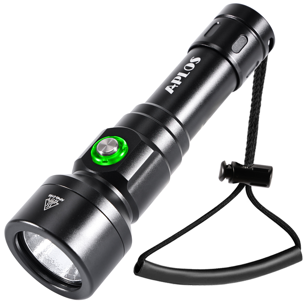 APLOS AP40 4000 Lumens Scuba Diving Flashlight XHP70 High Brightness