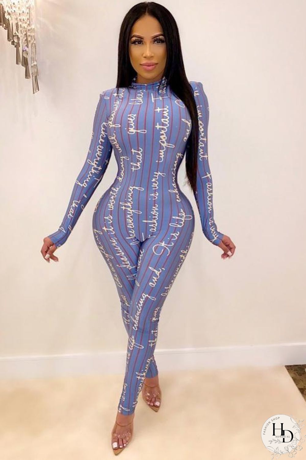 Red Fashion letter Print Polyester Long Sleeve O Neck