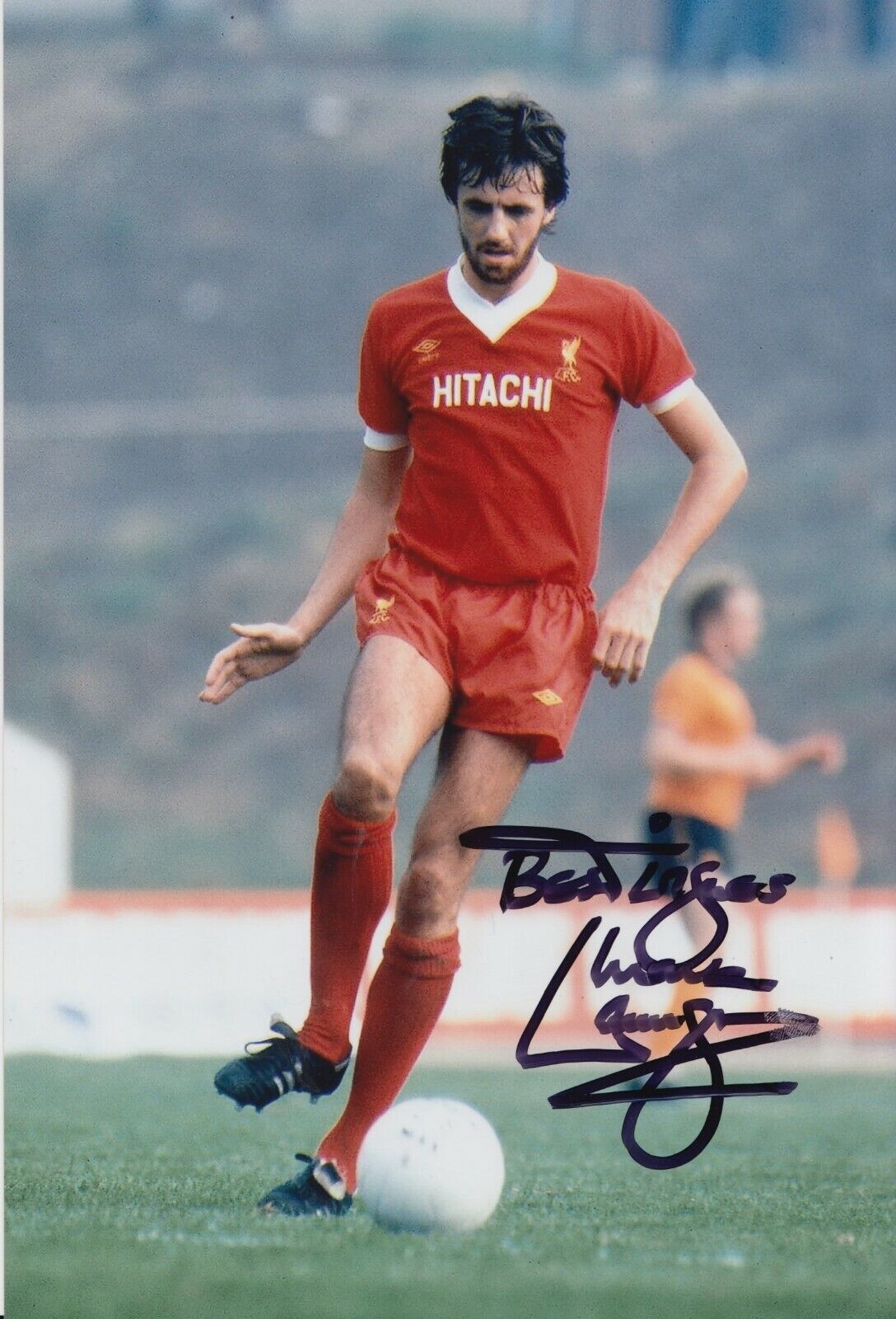 Mark Lawrenson Hand Signed 12x8 Photo Poster painting Liverpool - Football Autograph 1.