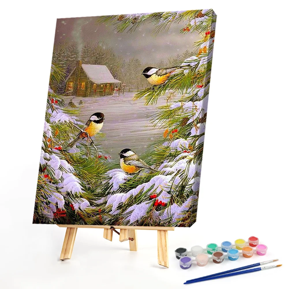 Christmas Bird - Paint By Numbers(40*50CM)