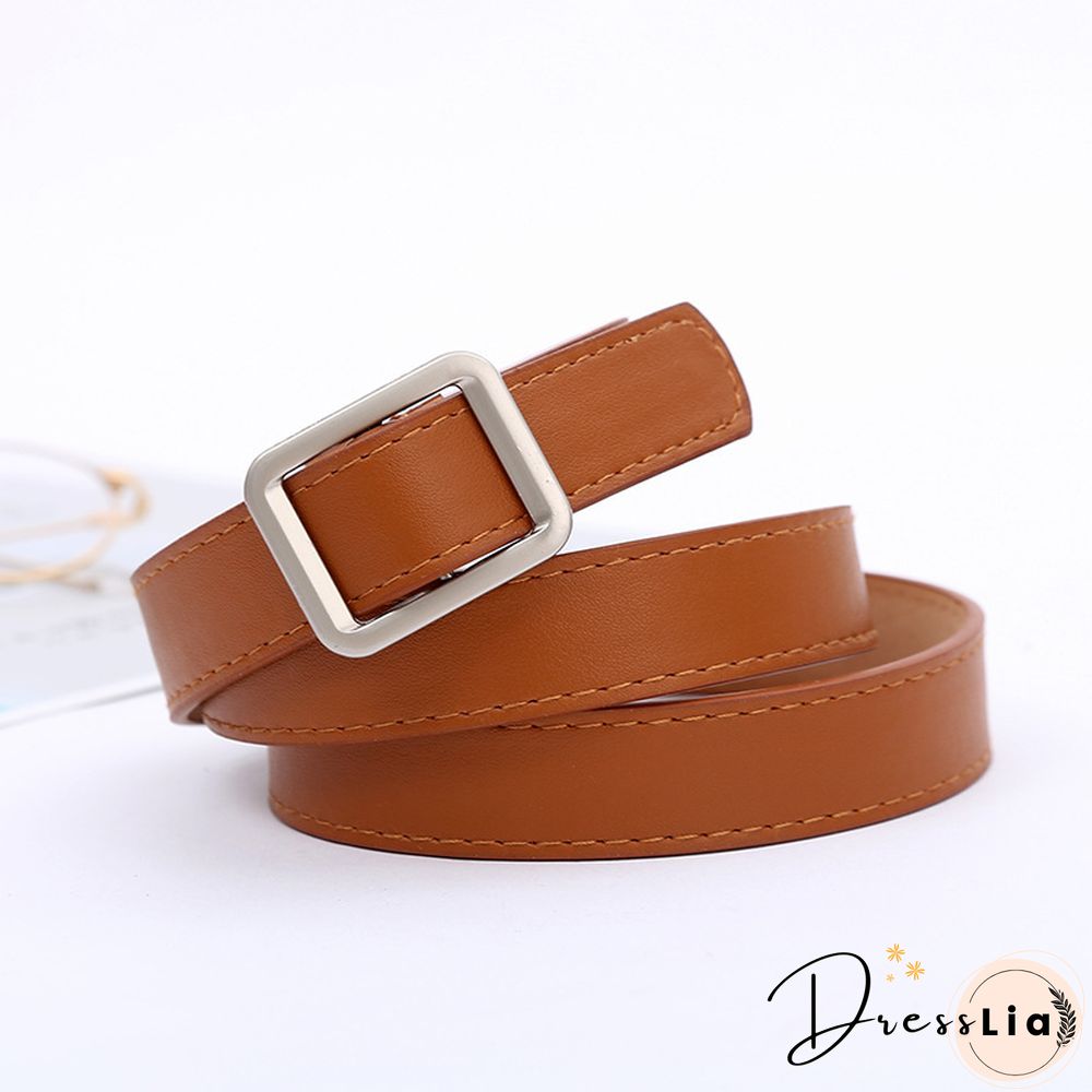 Simple And Versatile Retro Fashion Black Belt