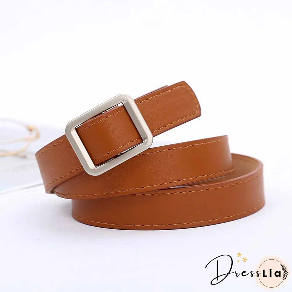 Simple And Versatile Retro Fashion Black Belt