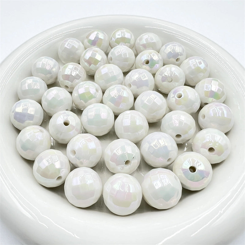 10 PCS/Package 16mm Arylic Geometric Beads