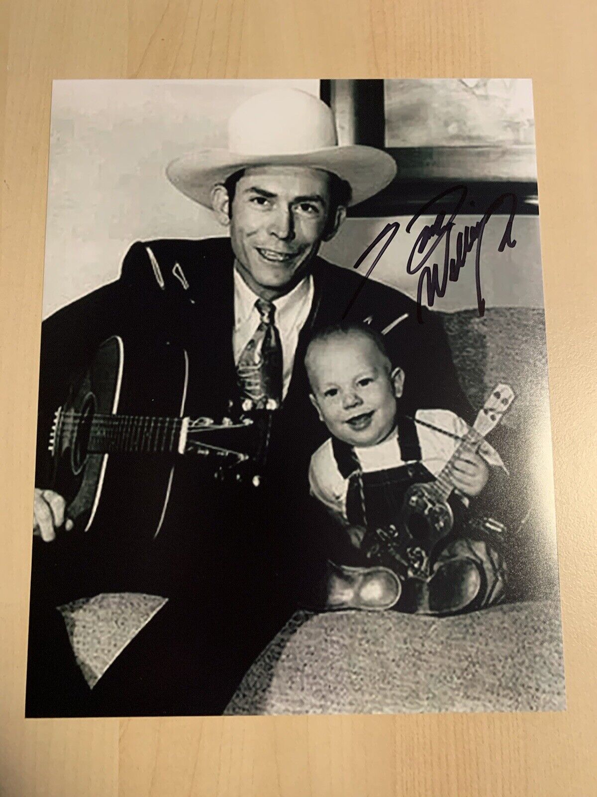 HANK WILLIAMS JR HAND SIGNED 8x10 Photo Poster painting AUTOGRAPHED COUNTRY LEGEND VERY RARE COA