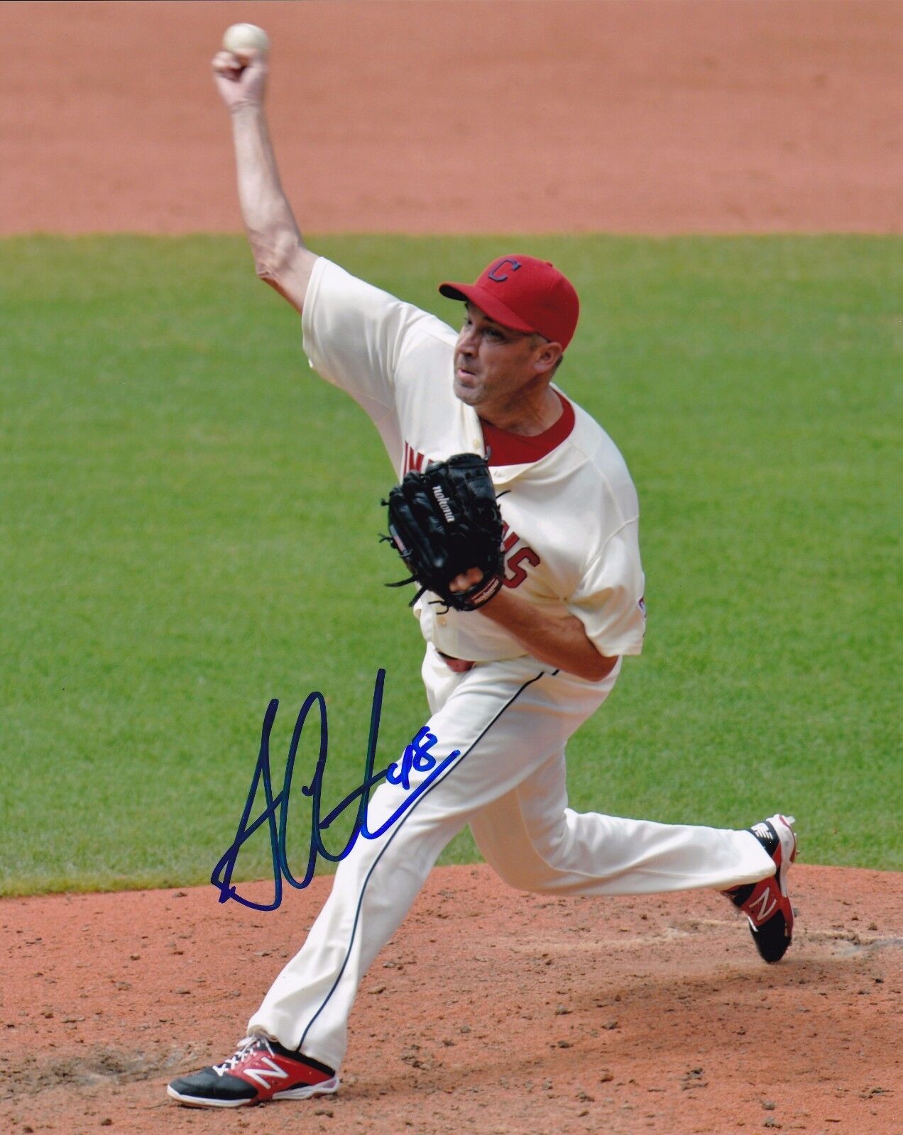 Scott Atchison autographed 8x10 Cleveland Indians#S880