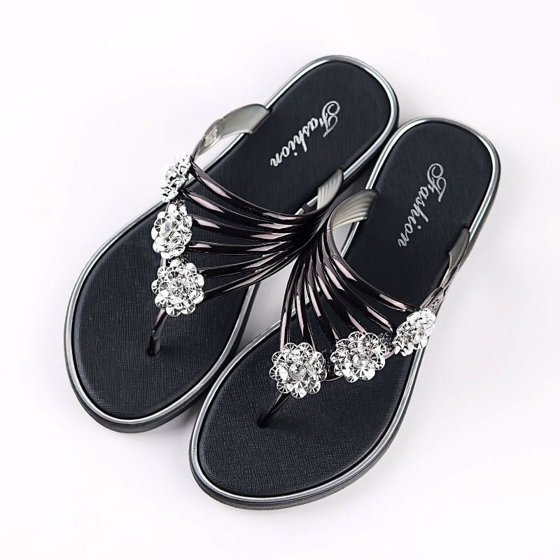 Women's Diamond Flat Thong Sandals