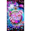 Butterfly Clock - Full Round Diamond Painting(80x40cm)